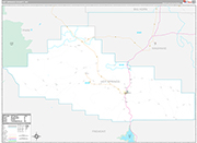 Hot Springs Wall Map Premium Style